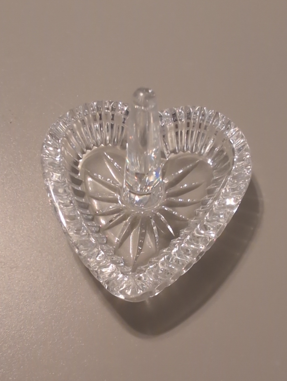 Waterford Crystal Heart-Shaped Ring Holder - Clear